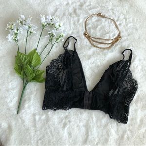 Nasty Gal Black Lace Bralette - Brand New!